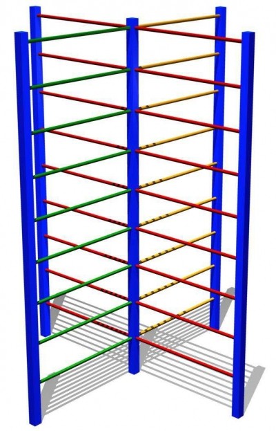 Шведская стенка крест