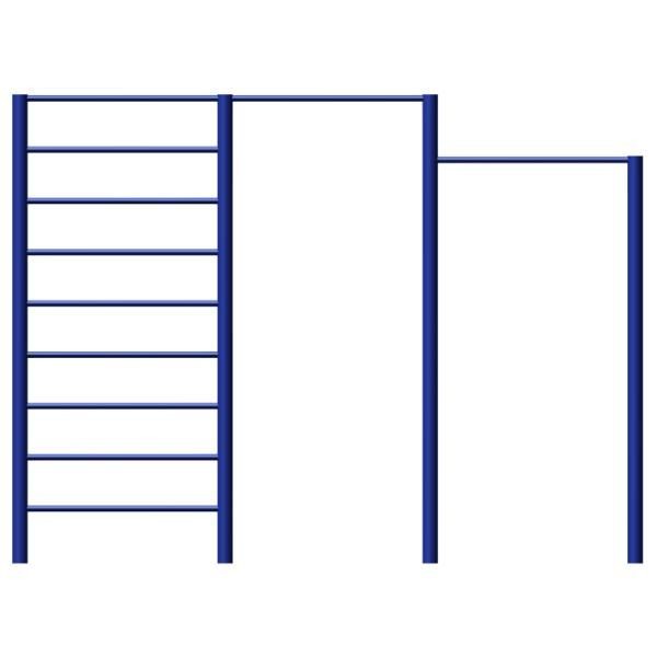 Шведская стенка и два турника