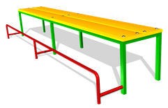 Скамья для пресса уличная с упором для ног