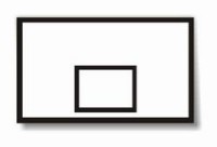 Щит баскетбольный игровой, фанера на раме 1,8х1,05м