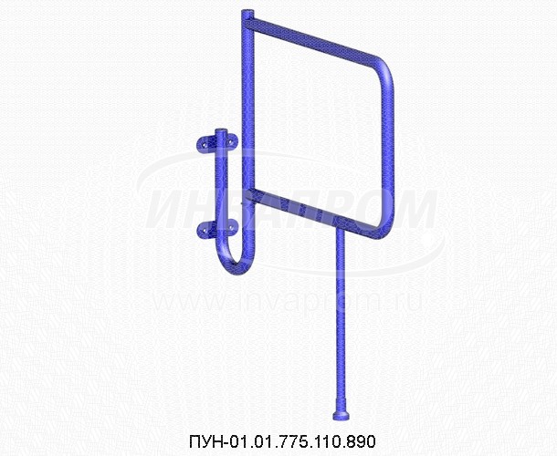 Поручень для инвалидов для унитаза напольно-настенный ПУН-01.01.775.110.890