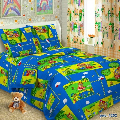 Комплект постельного белья, детский, бязь набивная  ГОСТ пл. 146+/-7  гр/м2