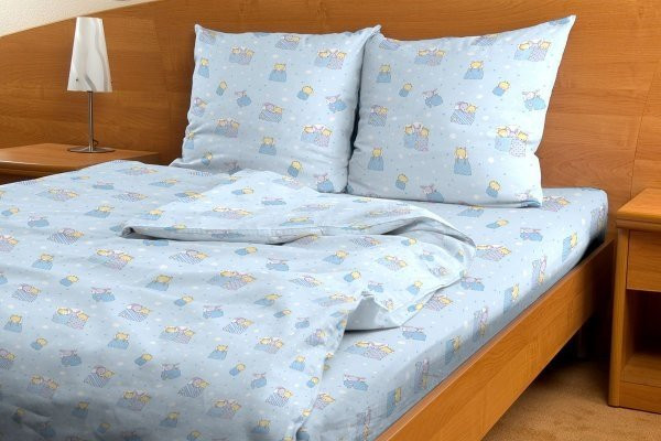 Комплект постельного белья, детский, бязь набивная  пл. 120 гр/м2