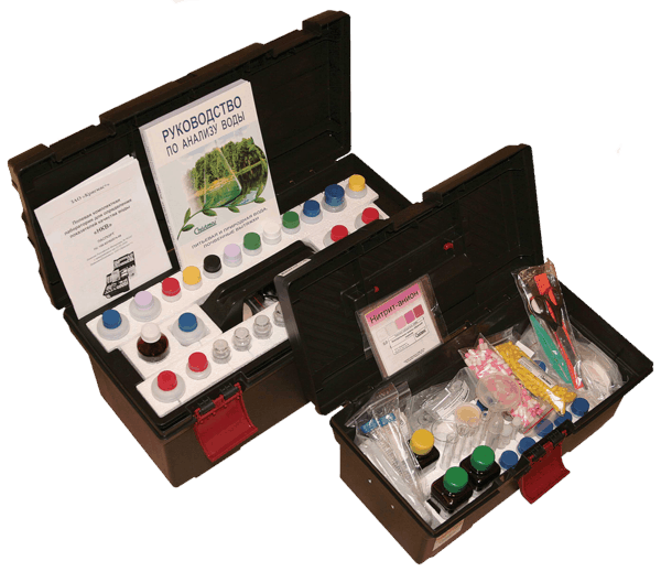 «НКВ-2», полевая комплектная лаборатория для определения показателей качества воды (Экотест-2020-К), 18 показателей