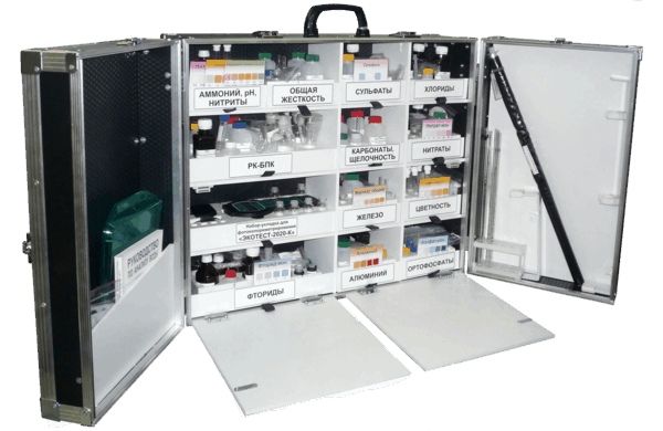 ППЛ-Н, портативная почвенная лаборатория, универсальная настольная укладка, 14 показателей