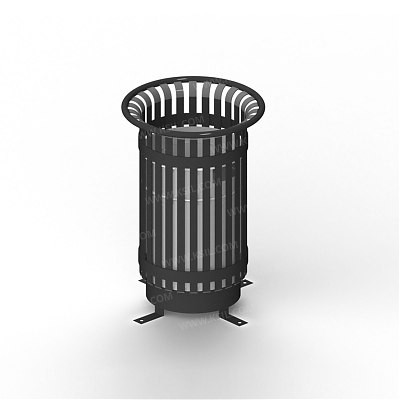 Урна металлическая с окрашенной вставкой