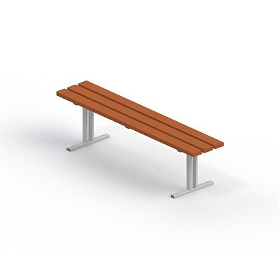 Скамья садово-парковая на металлических ножках