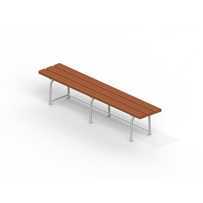 Скамья садово-парковая на металлических ножках