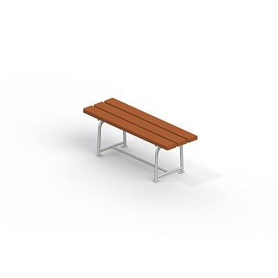 Скамья садово-парковая на металлических ножках