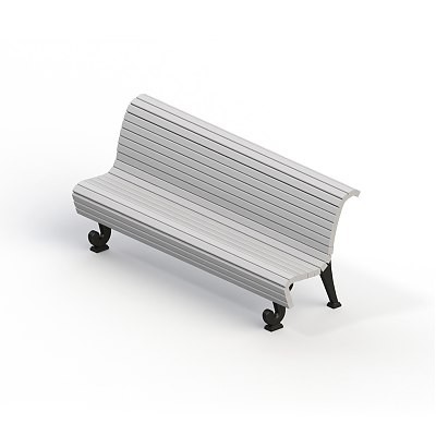 Диван садово-парковый на чугунных ножках