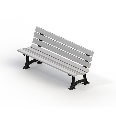 Диван садово-парковый на чугунных ножках