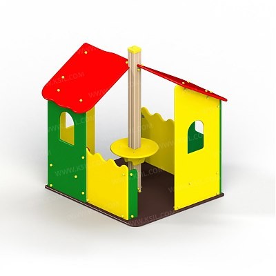 Домик-беседка двойная