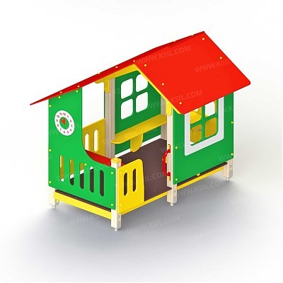 Домик с часами