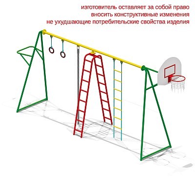 Игровая установка с баскетбольным щитом