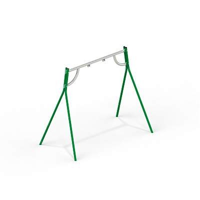 Качели на металлических стойках, без подвески