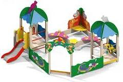 Песочный дворик с горкой 