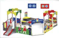 Песочный дворик ДПС с горкой