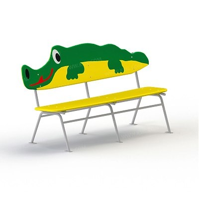 Скамейка детская на металлических ножках 