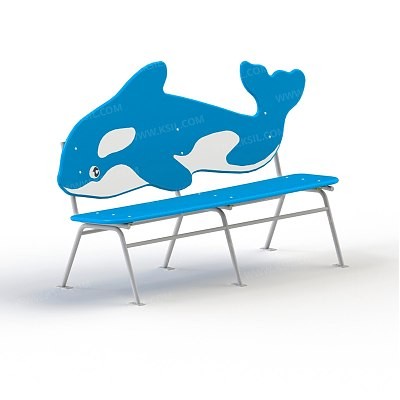 Скамейка на металлических ножках 