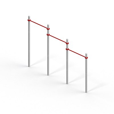 Турник тройной