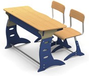 Комплект регулируемый двухместный, 1200*500*580, 640, 700 мм