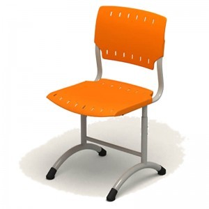 Стул нерегулируемый SIGMA оранжевый, h-460 мм