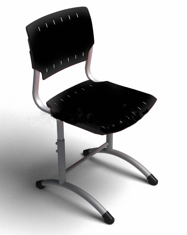 Стул нерегулируемый SIGMA чёрный, h-420 мм