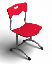 Стул нерегулируемый STAND-UP бордовый, h-300 мм