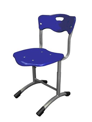 Стул нерегулируемый STAND-UP синий, h-380 мм