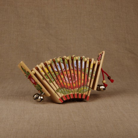 Трещотка пластинчатая «малютка» с бубенцами