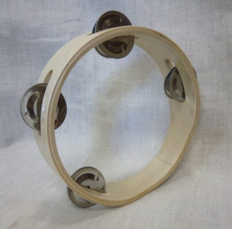 Тамбурин деревянный D 15 см