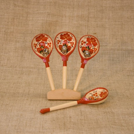 Ложки веерные «тройка» с бубенцами