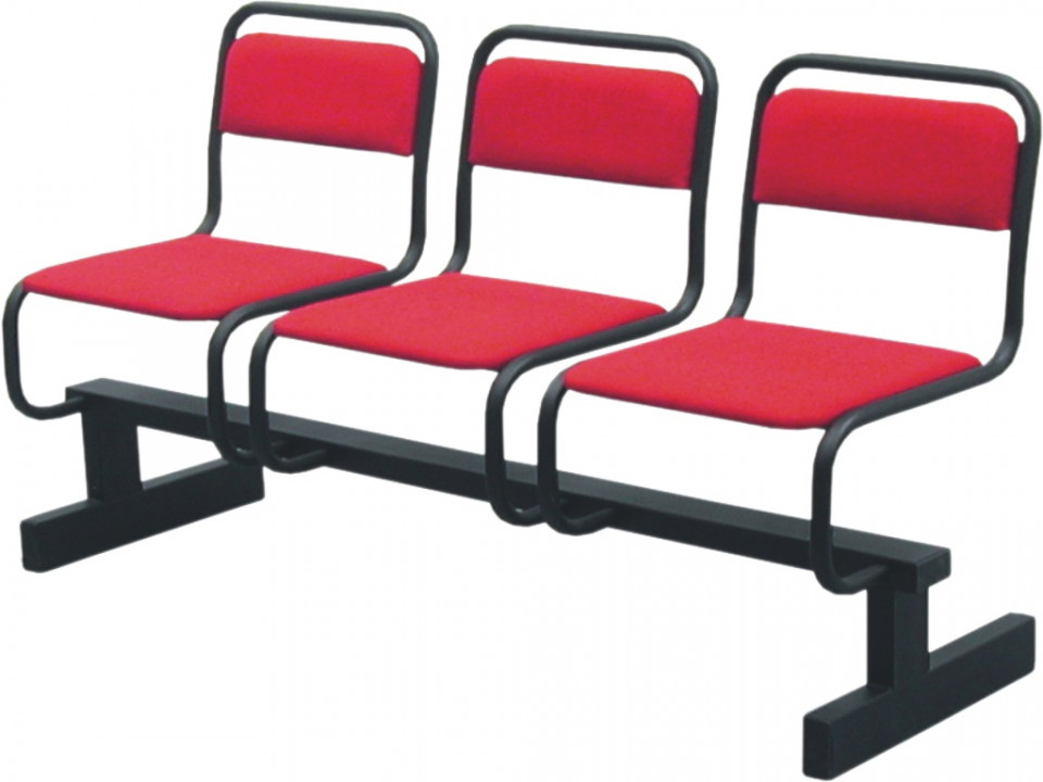 Четырехсекционные стулья, мягкие, 810*1912*476 мм, сварная конструкция