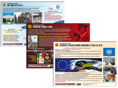 Комплект таблиц по истории раздаточный 