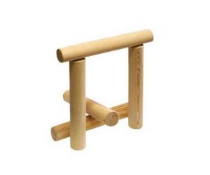 Городки малые, диаметр 40мм. (бита-1шт. и городки-5шт.)