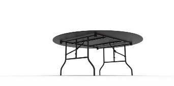 Стол складной круглый, 1000*1000*750 мм