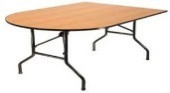 Стол складной «Дельта», полуовал, 2000*900*750 мм