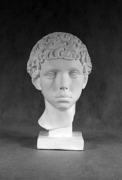 Гипс Голова портрет Мальчика ливийца