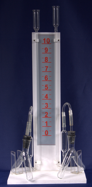 Прибор для иллюстрации зависимости скорости хим. реакций от условий