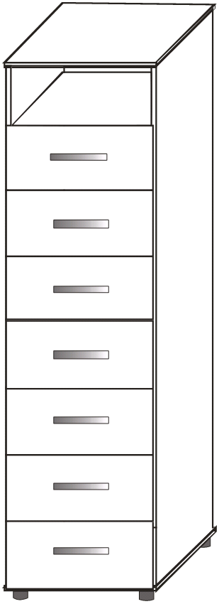 Шкаф картотечный на ножках ШКУ-02н
