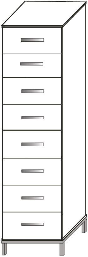 Шкаф картотечный на металлокаркасе ШКУ-01м