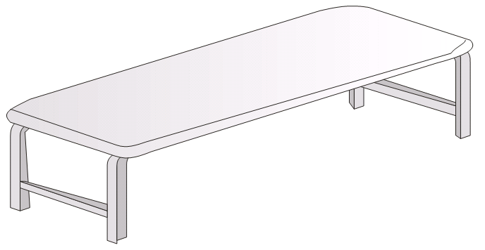 Банкетка без спинки полумягкая Б-02пм