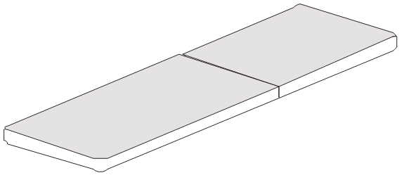 Матрац двухсекционный ММ-03