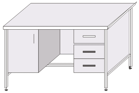 Стол лабораторный на металлокаркасе ЛСК-06ш