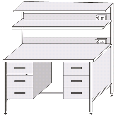 Стол лабораторный на металлокаркасе ЛСК-22г