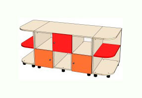 Стенка игровая ЧЕРЕПАШКА 1500*600*600