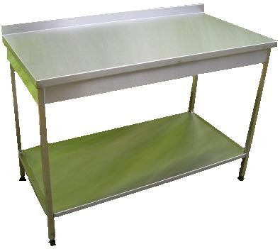 Стол производственный 1000*600*860 полка сплошная