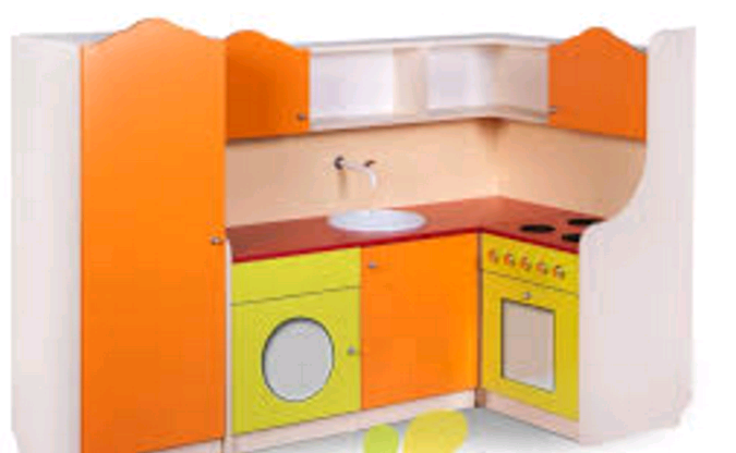 Игровая зона Кухня угловая с холодильником ХОЗЯЮШКА 1680*860*1150
