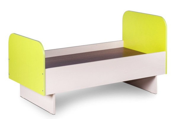 Кровать детская с цветными спинками ЯСЛИ 1240*650*670