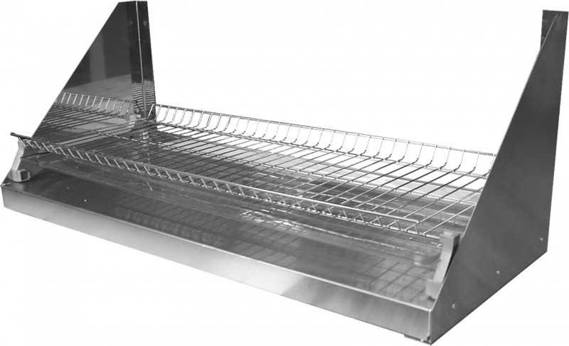 Полка консольная для сушки стаканов, кол-во ячеек 35, Ш900* Г300*В300